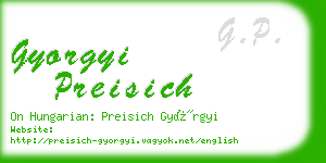 gyorgyi preisich business card